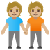 people holding hands, medium-light skin tone